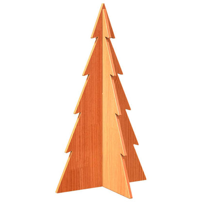 Julgran trä vaxbrun 80 cm massiv furu