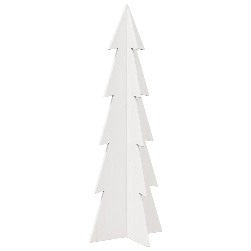 Julgran trä vit 112 cm massiv furu