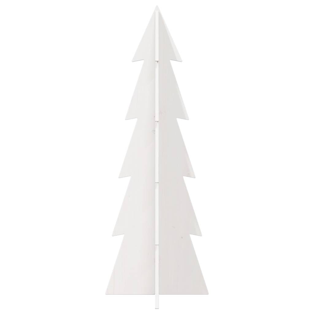 Julgran trä vit 112 cm massiv furu