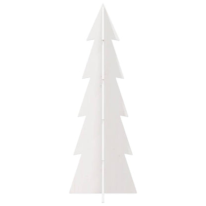 Julgran trä vit 112 cm massiv furu