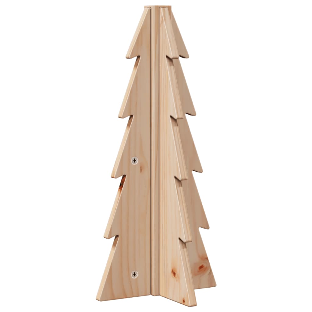 Julgran i trä 49 cm massiv furu