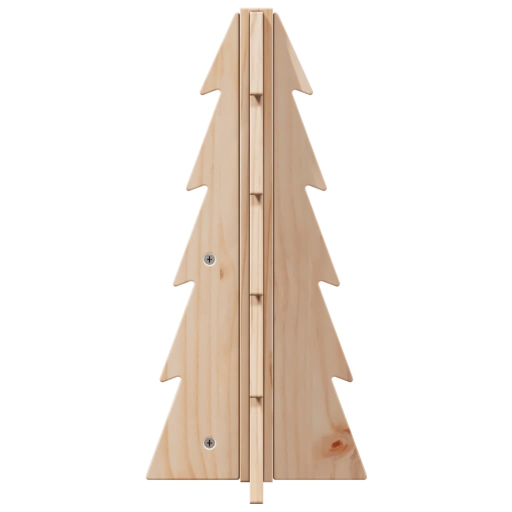 Julgran i trä 49 cm massiv furu