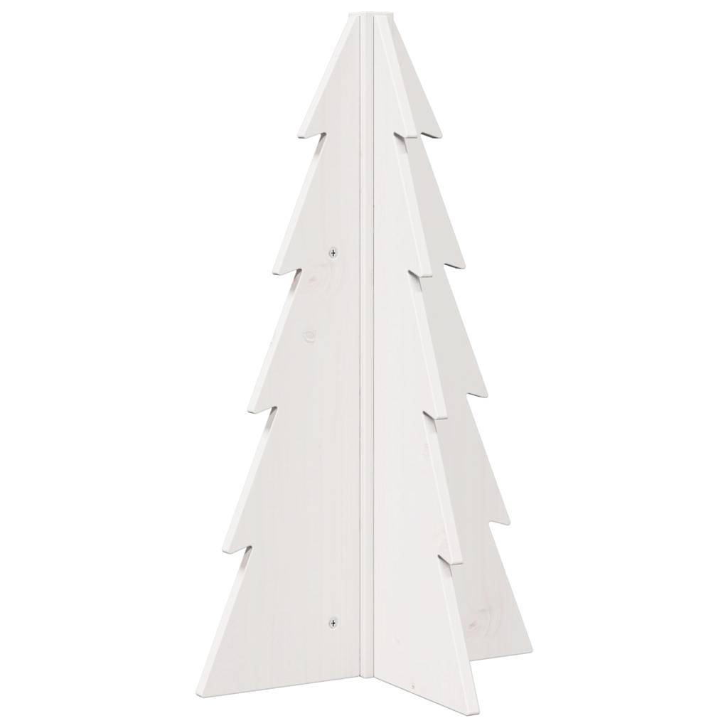 Julgran trä vit 69,5 cm massiv furu