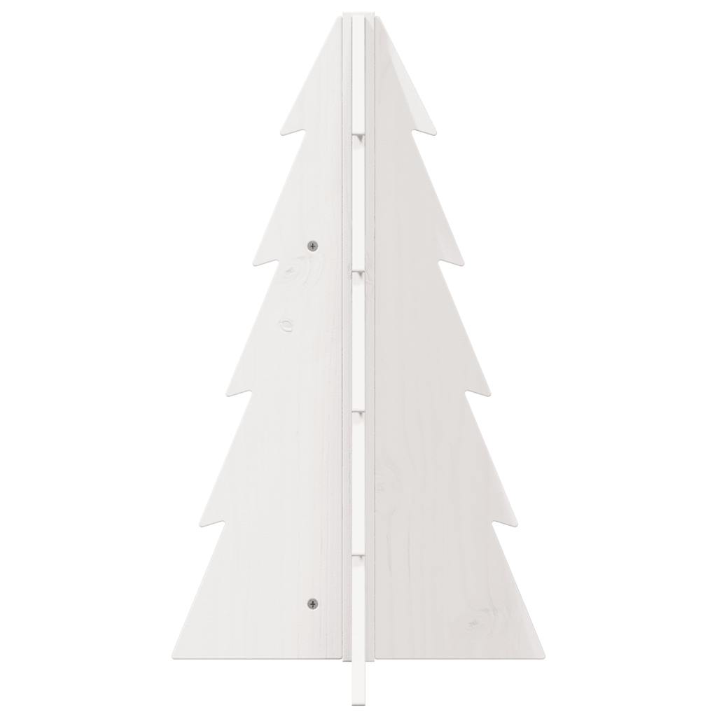 Julgran trä vit 69,5 cm massiv furu