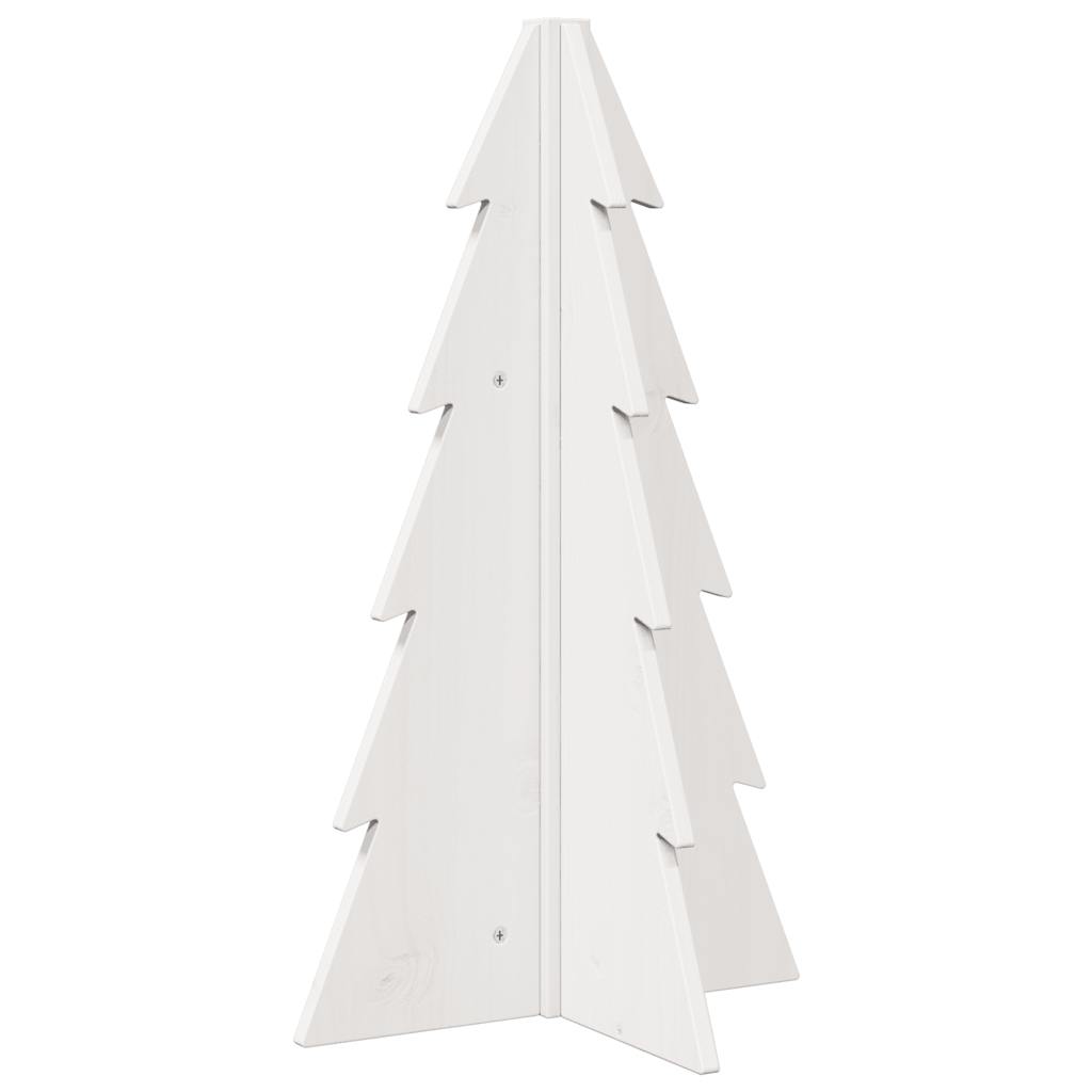 Julgran trä vit 69,5 cm massiv furu