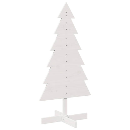 Julgran trä vit 120 cm massiv furu