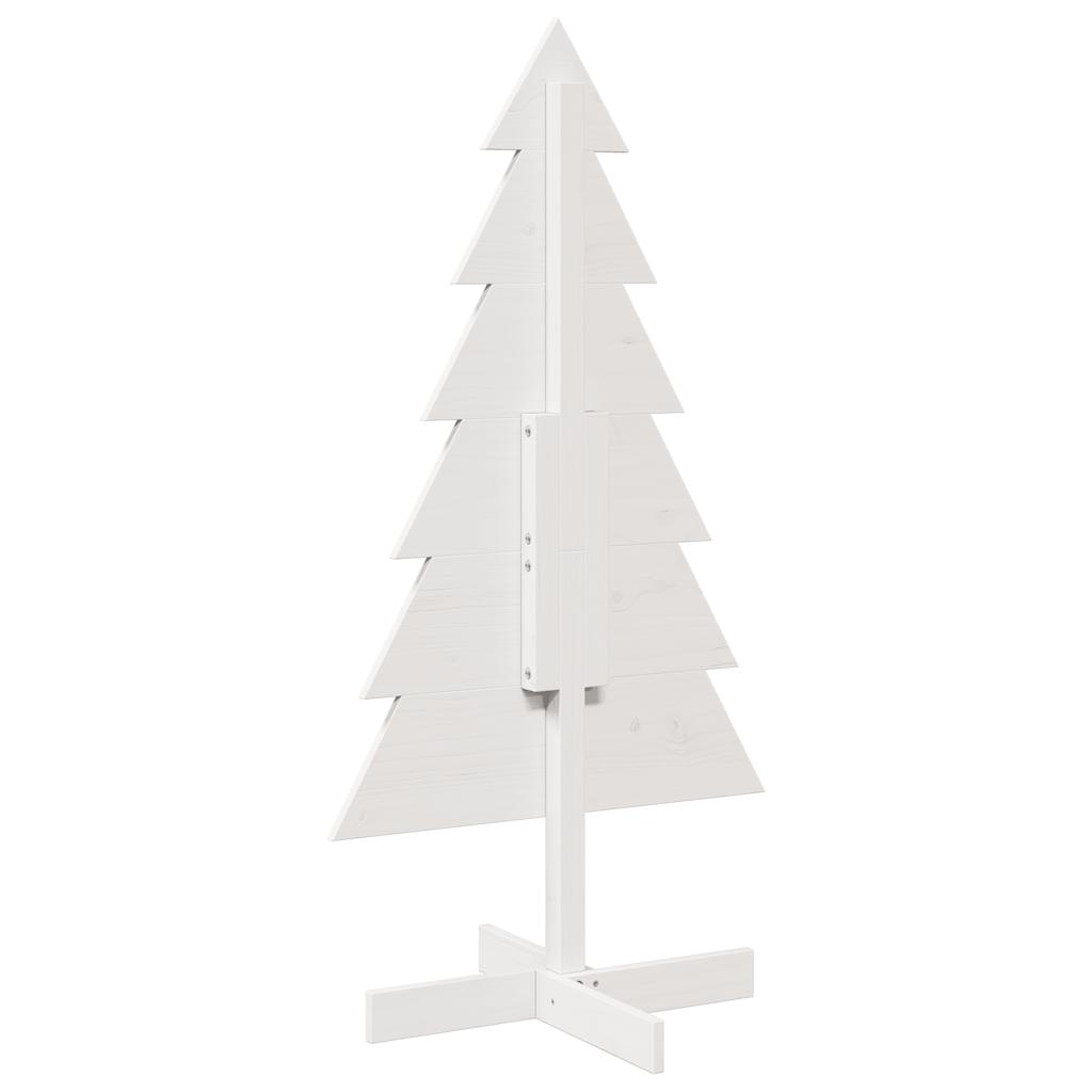 Julgran trä vit 120 cm massiv furu