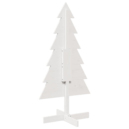Julgran trä vit 120 cm massiv furu