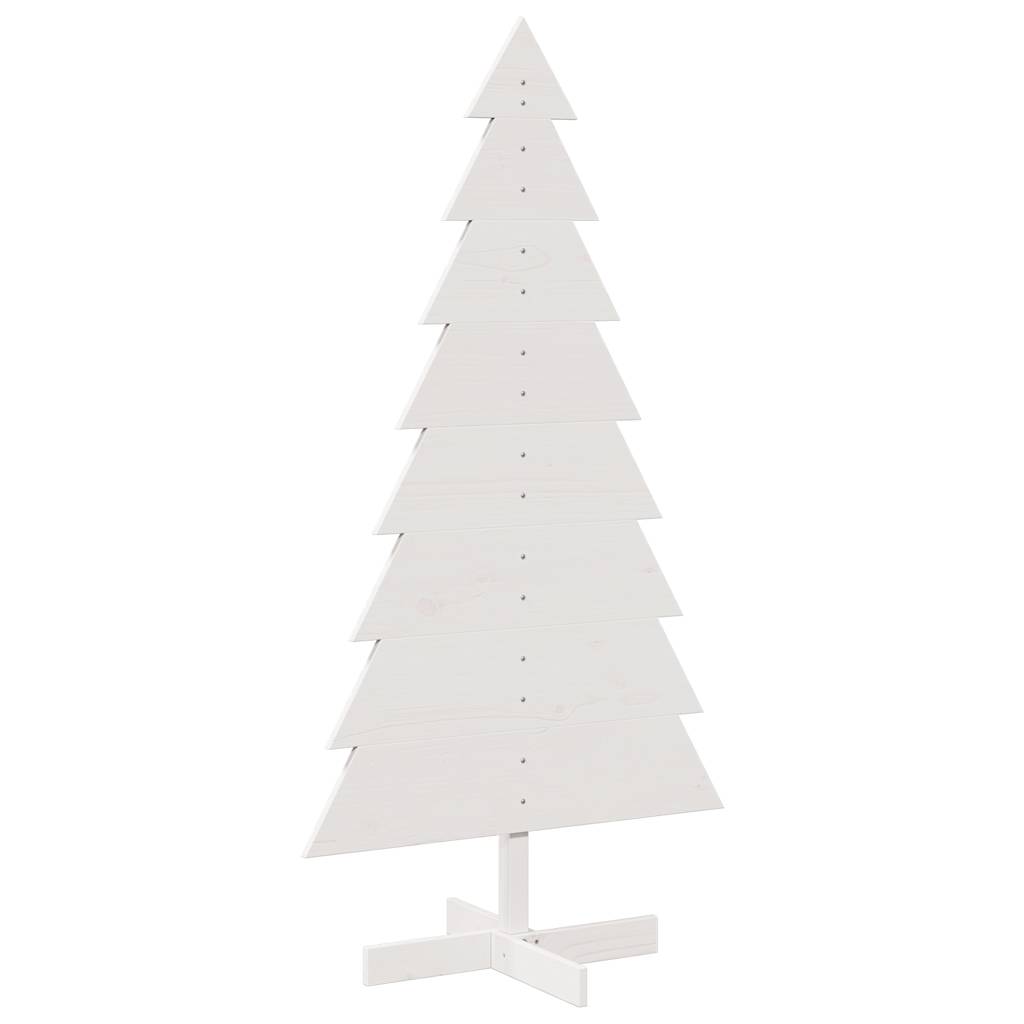 Julgran trä vit 150 cm massiv furu