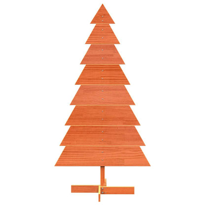 Julgran trä vaxbrun 150 cm massiv furu