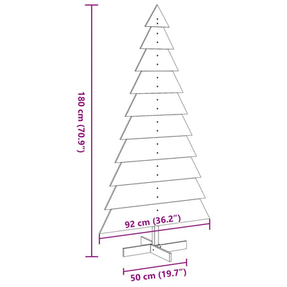 Julgran i trä 180 cm massiv furu