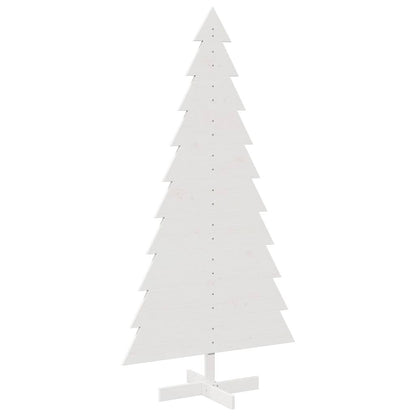 Julgran trä vit 180 cm massiv furu