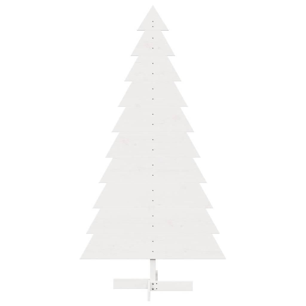 Julgran trä vit 180 cm massiv furu
