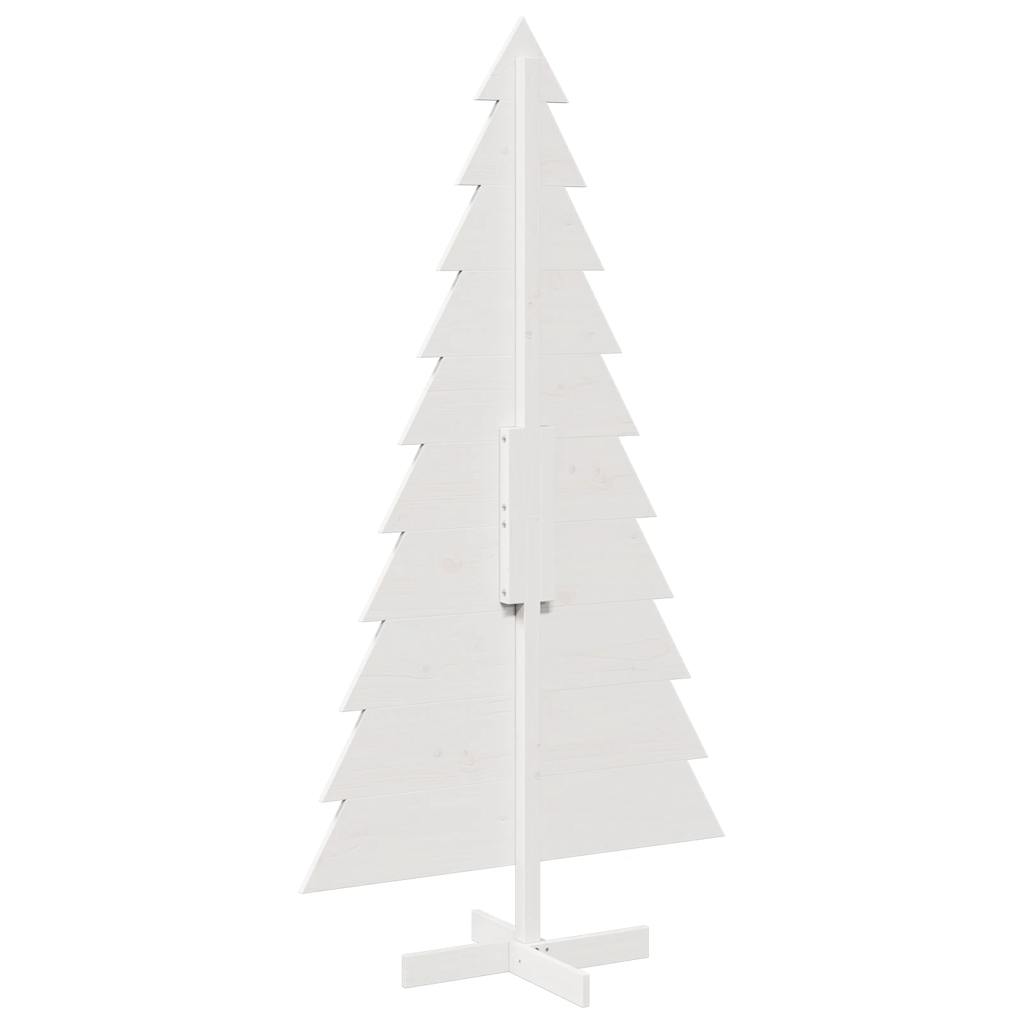 Julgran trä vit 180 cm massiv furu