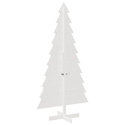 Julgran trä vit 180 cm massiv furu
