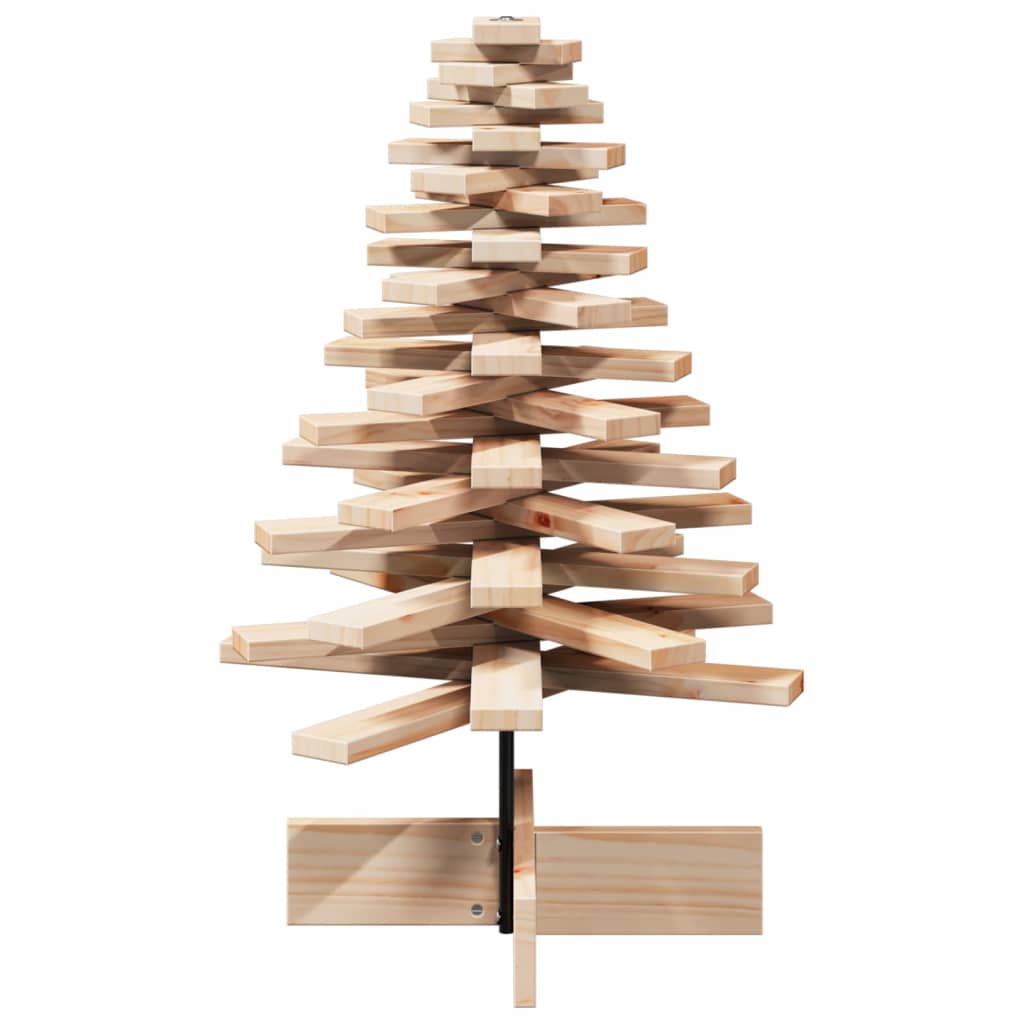 Julgran i trä 80 cm massiv furu