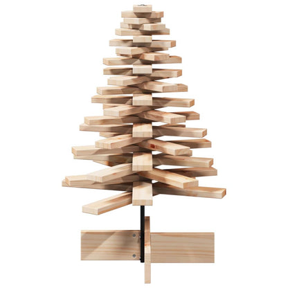 Julgran i trä 80 cm massiv furu