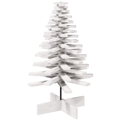 Julgran trä vit 100 cm massiv furu