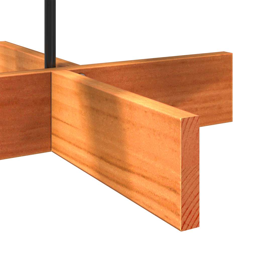 Julgran trä vaxbrun 100 cm massiv furu