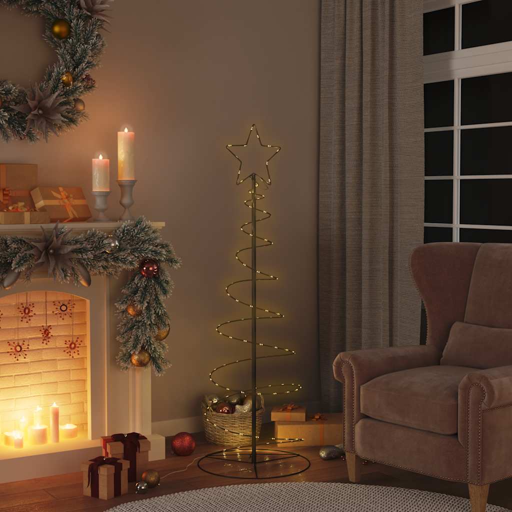LED julgran 100 LEDs varmvit 150 cm