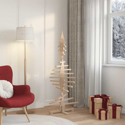Julgran i trä för dekoration 150 cm massivt trä furu
