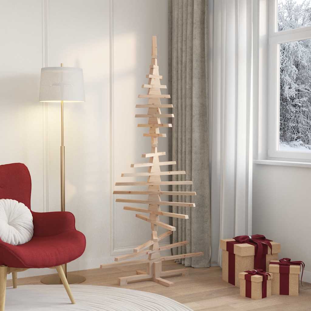 Julgran i trä 180 cm massiv furu