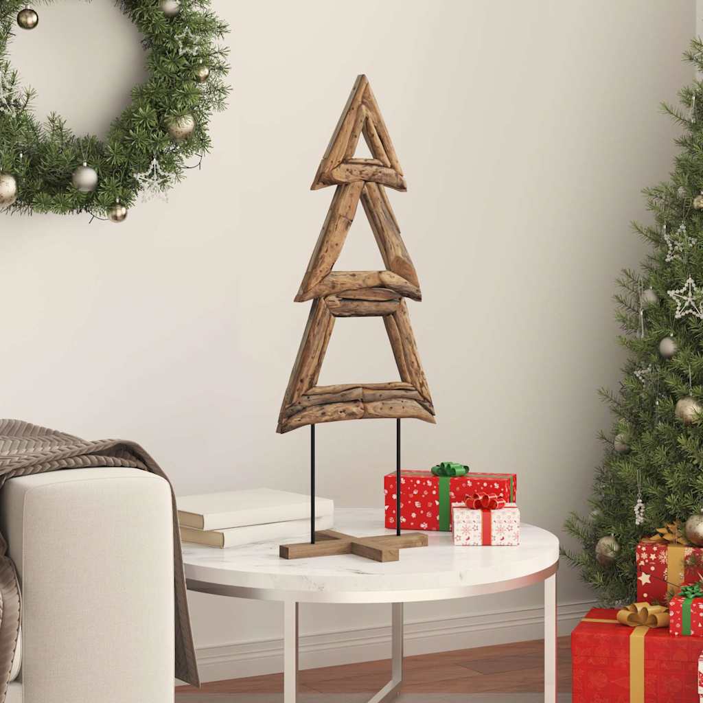 Julgran Brun 90 cm Massivt teakträ