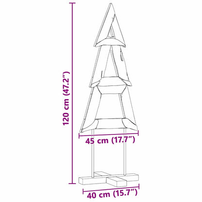 Julgran Brun 120 cm Massivt teakträ