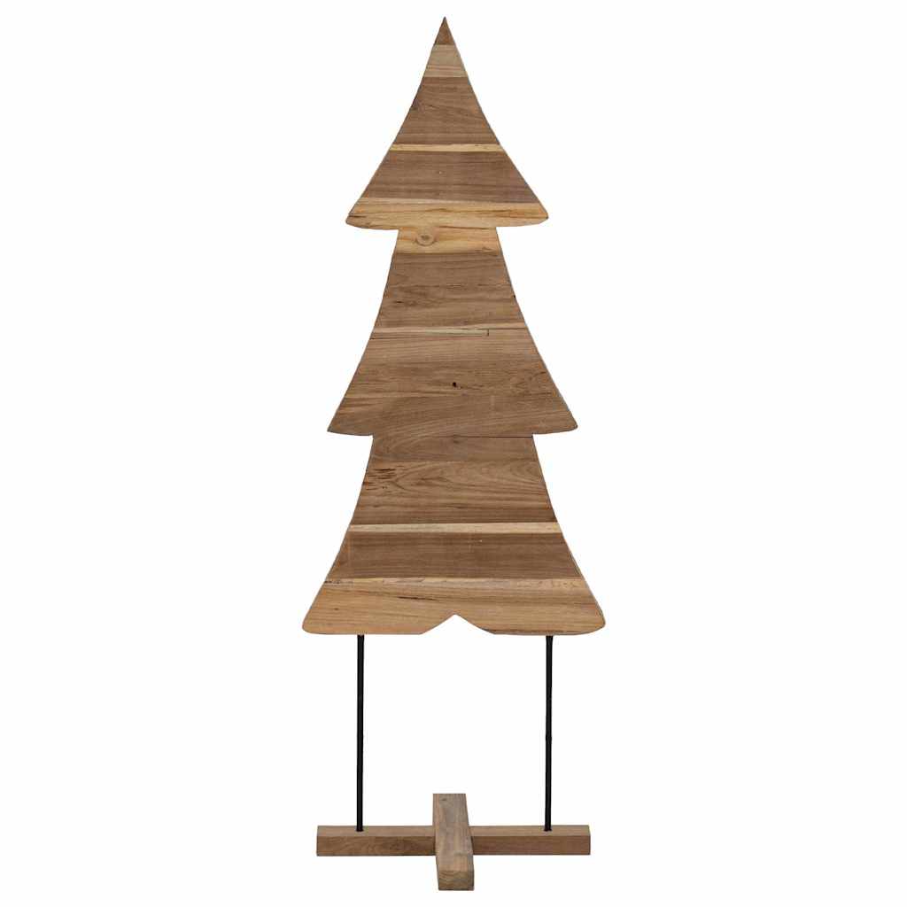 Julgran med stativ Brun 90 cm Massivt teakträ