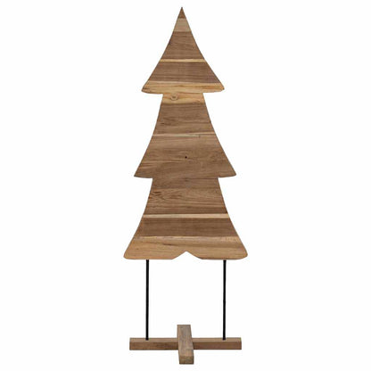 Julgran med stativ Brun 90 cm Massivt teakträ