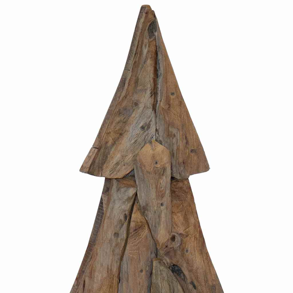 Julgran med stativ Brun 121 cm Massivt teakträ