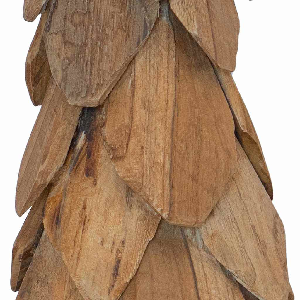Julgran med stativ Brun 51 cm Massivt teakträ
