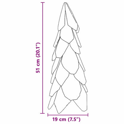 Julgran med stativ Brun 51 cm Massivt teakträ