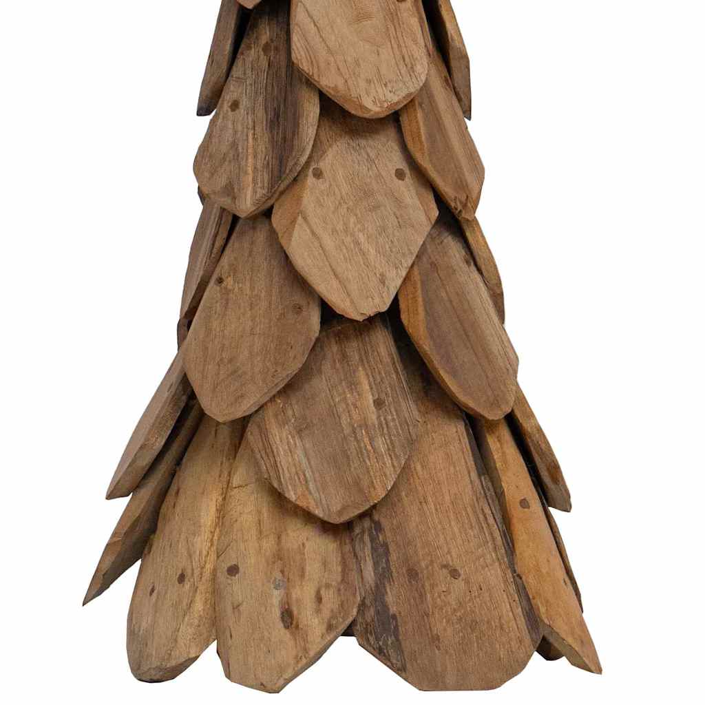 Julgran med stativ Brun 111 cm Massivt teakträ