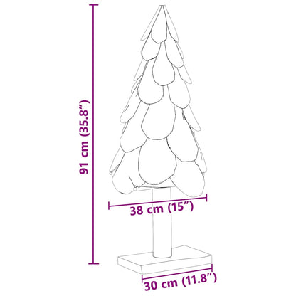 Julgran Brun 91 cm Massivt teakträ
