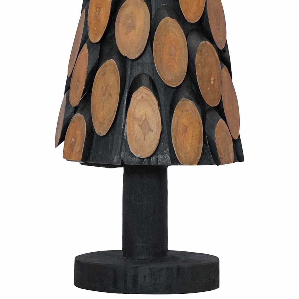 Julgran med stativ Brun 61 cm Massivt teakträ