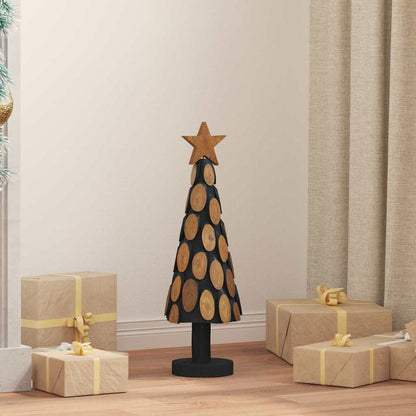 Julgran med stativ Brun 61 cm Massivt teakträ