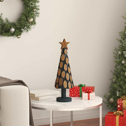 Julgran med stativ Brun 61 cm Massivt teakträ