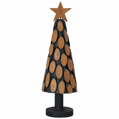 Julgran med stativ Brun 61 cm Massivt teakträ