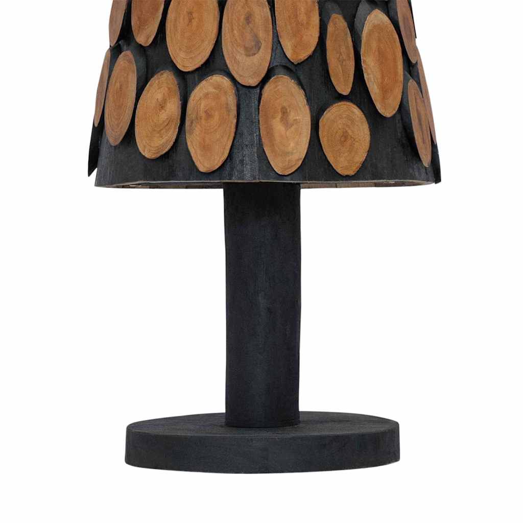 Julgran med stativ Brun 120 cm Massivt teakträ