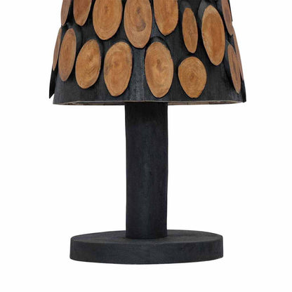 Julgran med stativ Brun 120 cm Massivt teakträ