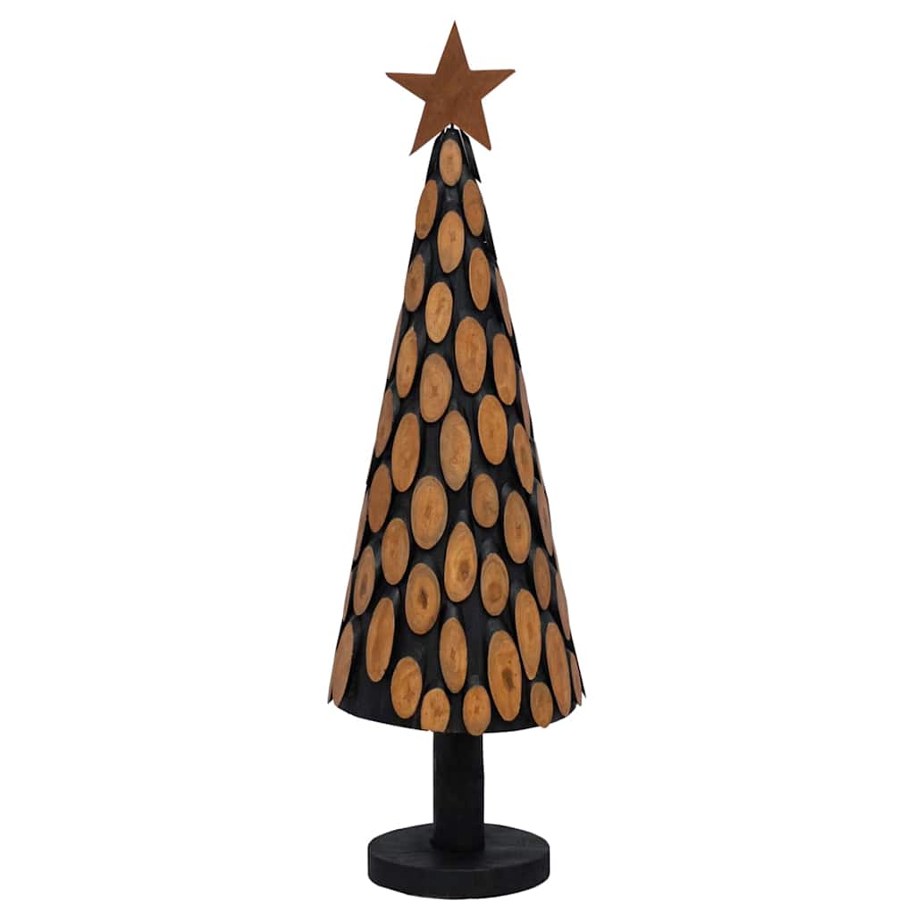 Julgran med stativ Brun 149 cm Massivt teakträ