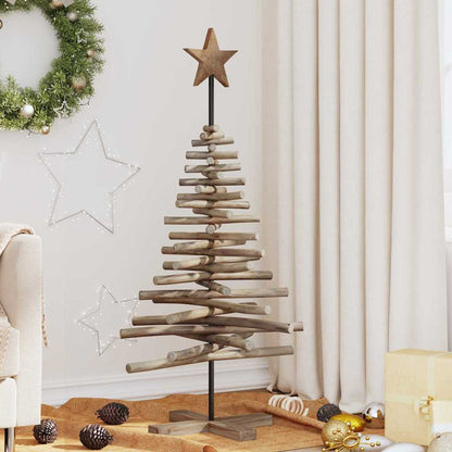 Julgran Brun 120 cm Massivt teakträ