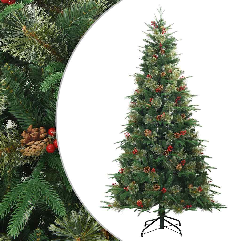 Plast Hingad Julgran Grön 240 cm PVC, PE och Stål