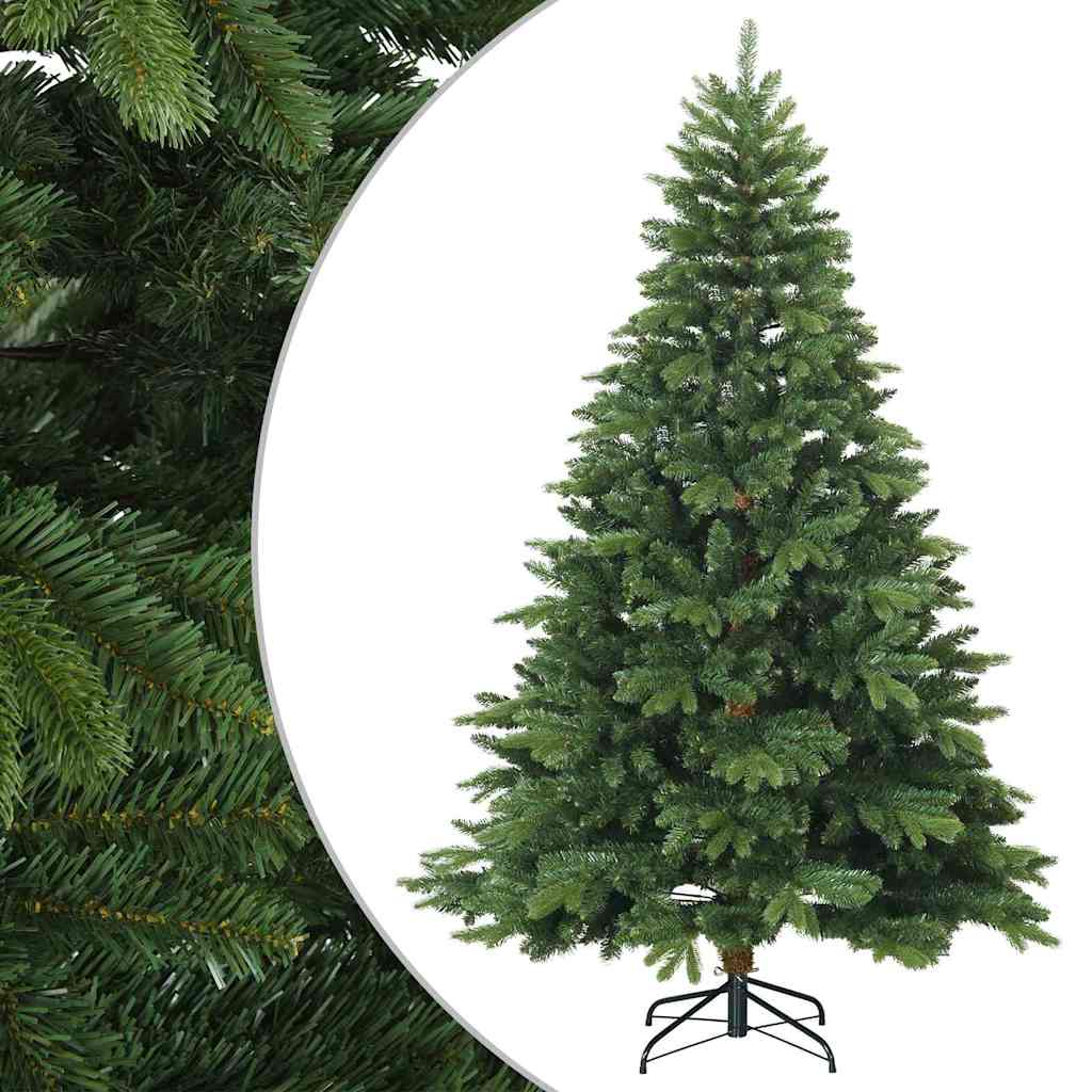 Plast Hingad Julgran med stativ Grön 180 cm PVC, PE och stål