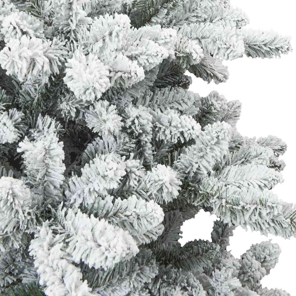 Konstgjord Vikbar Julgran Snö Flocked Vit 150 cm PVC, stål