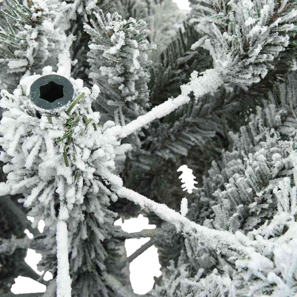 Konstgjord Vikbar Julgran Snö Flocked Vit 180 cm PVC, stål