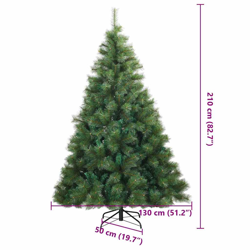 Plast Hingad Julgran Grön 210 cm PVC, stål