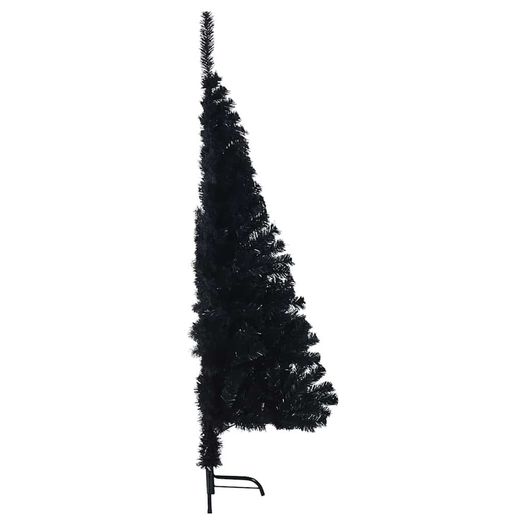 Konstgjord Förbelyst Julgran Svart 150 cm PVC