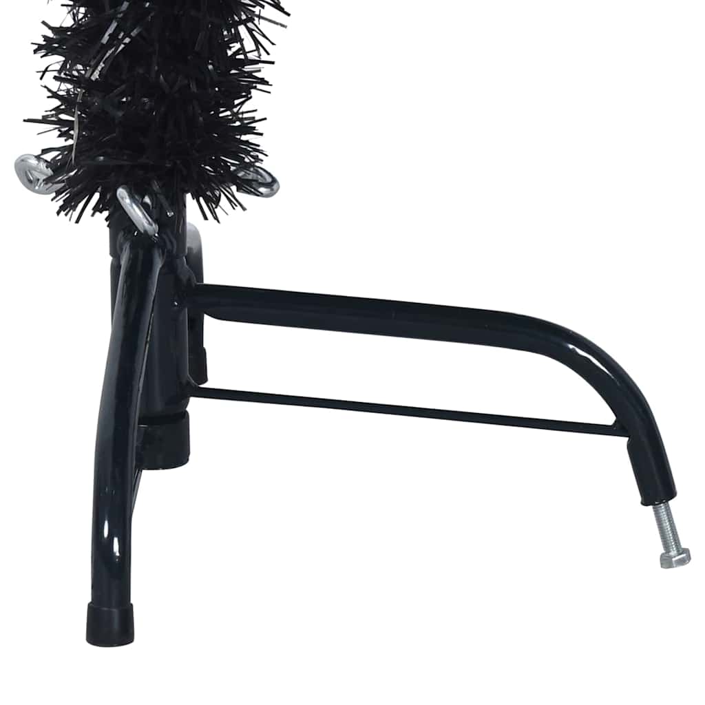 Konstgjord Förbelyst Julgran Svart 150 cm PVC